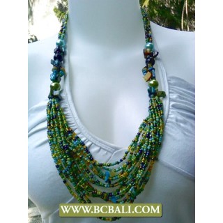 Multi Bead Layer Necklace Fashion